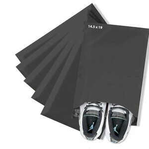 Black Large Poly Mailers 14.5x19  Set of 10